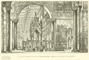 St. Paul vor den Mauern, Rom, restauriert, zur Zeit des St. Ignatius von Henry William Brewer