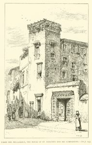 Torre del Melangolo, das Haus von St. Ignatius und seinen Gefährten (Gravur) von Henry William Brewer