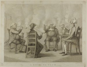 Ein Raucherclub von Henry William Bunbury