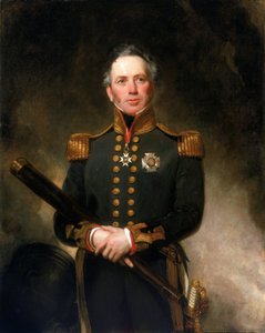 Porträt von Konteradmiral Sir Edward Brace (ca. 1769-1843), der sich in der britischen Marine an den Mittelmeerfronten während der Französischen (1792-1802) und Napoleonischen (1803-1815) Revolutionskriege auszeichnete