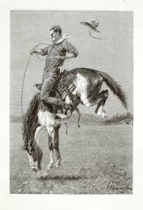 Ein bockendes Bronco von Henry Wolf