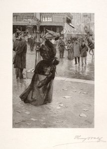 Boulevard des Italiens, eine echte Pariserin von Henry Wolf