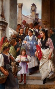 Eine venezianische Taufgesellschaft von Henry Woods