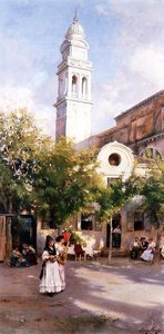 Auf der Piazza von Henry Woods