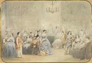 Élisa Rachel im Foyer der Comédie Française von Henry de Montault