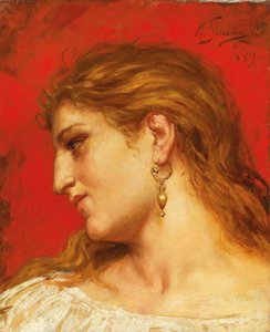 Studie für das Gemälde Phryne beim Fest des Poseidon in Eleusis von Henryk Siemiradzki