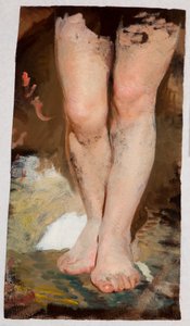 Studie der Beine (Phryne) zum Gemälde "Phryne beim Poseidonfest in Eleusis" von Henryk Siemiradzki