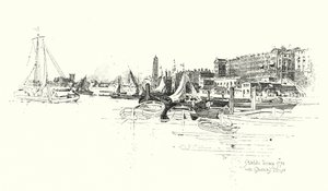 Adelphi Terrace, London von Herbert (after) Railton