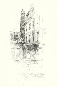 Dr. Johnsons Haus, Nr. 8 Bolt Court, London von Herbert (after) Railton