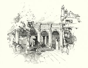 Pump Room, Bath, im Jahr 1739 von Herbert (after) Railton