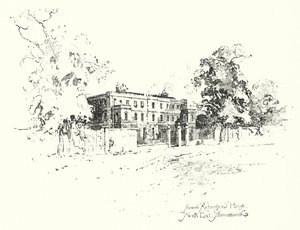 Samuel Richardsons Haus, North End, Hammersmith von Herbert (after) Railton