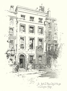 Haus von Sir Joshua Reynolds, Leicester Fields, London
