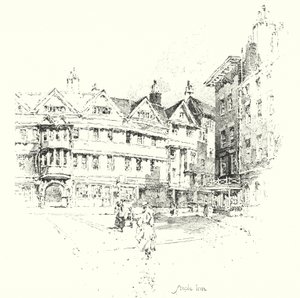 Staple Inn, London von Herbert (after) Railton