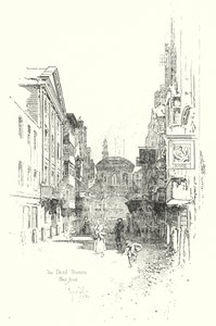 Die Devil Tavern, Fleet Street, zur Zeit von Dr. Johnson