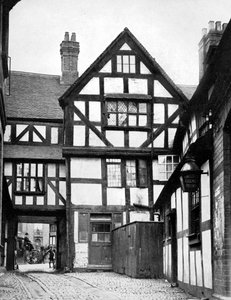 Hof des Einhorn-Inns, Shrewsbury, Shropshire, England, 1924-1926