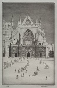 Kathedrale von Exeter von Herbert Gordon Warlow