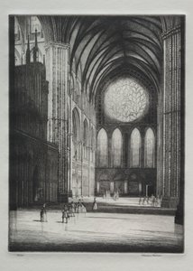 Lincoln-Kathedrale, Innenansicht von Herbert Gordon Warlow