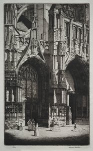 Nôtre Dame de Caudebec, Frankreich von Herbert Gordon Warlow
