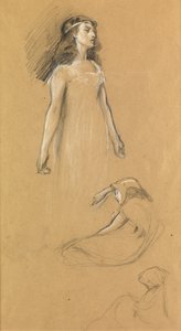 Studie für "Tristram und Yseult", ca. 1901 von Herbert James Draper