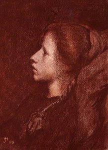 Studie eines jungen Mädchens von Herbert Johnson Harvey