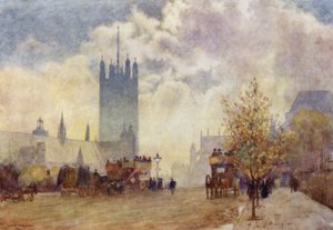 Victoria Tower und Ostende der Westminster Abbey von Herbert Menzies (after) Marshall