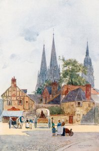 Eine Straßenecke in Bayeux von Herbert Menzies Marshall