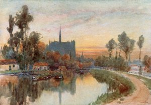 Abend an der Somme in Amiens von Herbert Menzies Marshall