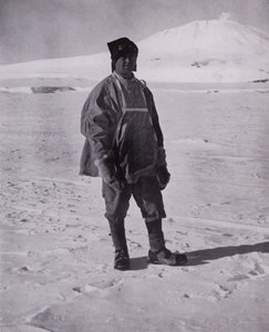 Captain Scott vor seinem letzten Marsch nach Süden von Herbert Ponting