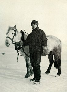 Dr. Wilson und Pony Nobby, ca. 1911, 1913