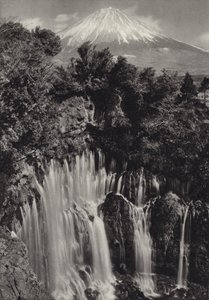 Japan in den 1920er Jahren: Shiraito-Wasserfall von Herbert Ponting