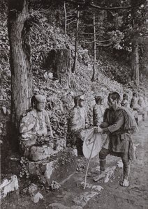 Meditation, eine Studie in Gamman-ga-Fuchi, Nikko von Herbert Ponting