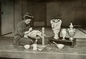 Töpfern für den Export, 1910 von Herbert Ponting