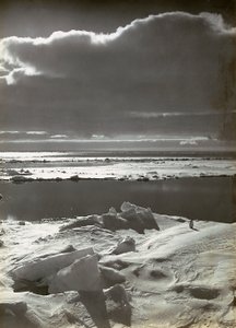 Sonnenuntergang auf dem Packeis von Herbert Ponting