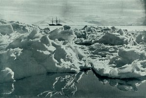Die Terra Nova im McMurdo-Sund, um 1910-1913, 1913