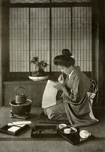 Einen Brief schreiben, 1910 von Herbert Ponting