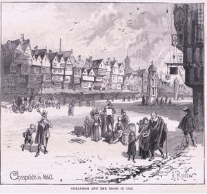 Cheapside AD 1660 von Herbert Railton