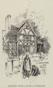 Matthew Priors Haus in Wimborne von Herbert Railton
