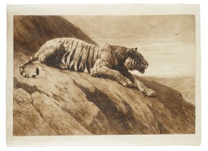 Der Wächter auf dem Hügel von Herbert Thomas Dicksee