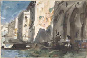 Auf dem Canal Grande, Venedig von Hercules Brabazon Brabazon