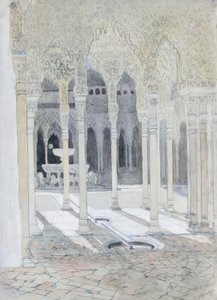 Der Löwenhof, die Alhambra, Granada, Spanien von Hercules Brabazon Brabazon