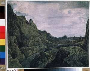 Felsiges Tal mit einer Straße von Hercules Seghers