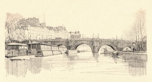 Pont Neuf vom Schleusen aus gesehen, 1915 von Herman Armour Webster