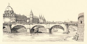 Arbeiten an der alten Pont Notre-Dame, 1913-1915 von Herman Armour Webster
