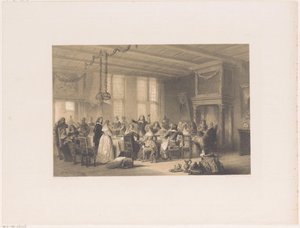 Trinkspruch während eines Hochzeitsmahls im 17. Jahrhundert von Herman Frederik Carel ten Kate