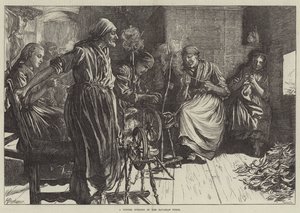 Ein Winterabend in Tirol von Herman Gustave Herkomer