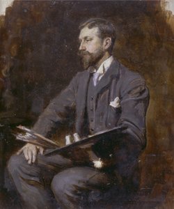 Mögliches Selbstporträt, ca. 1890-1900 von Herman Gustave Herkomer
