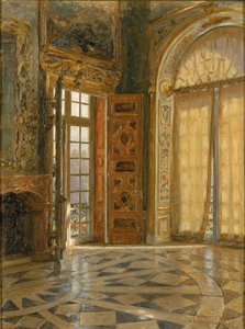 Ecke des Vestibüls im Schloss Schleissheim, Prinzregent Luitpolds Palast, 1880