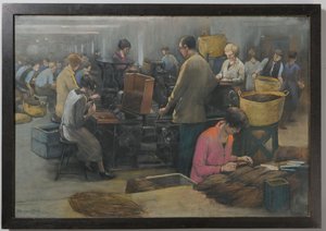 Die erste Zigarrenmaschine in den Niederlanden