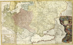 Karte von Moskau von Herman Moll