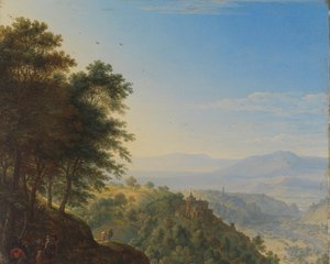 Gebirgige Landschaft bei Boppard am Rhein
